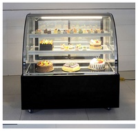 Vitrine de pâtisserie ronde personnalisable, présentoir pour réfrigérateur, congélateur, pâtisserie, vitrine pour gâteaux
