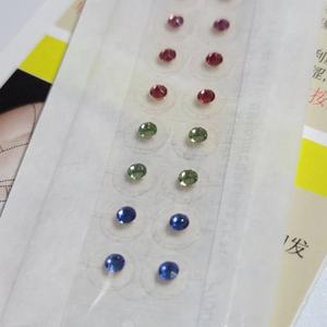 الملونة قوس قزح عقد قصير محلى بالكريستال حجر الوخز بالإبر <span class=keywords><strong>Auriculotherapy</strong></span> الأذن بذور - Product Image 2