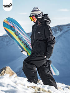 Conjunto de Traje de Esquí para Pareja John Snow - Impermeable, Cortavientos, Cálido, Estilo Americano Holgado para Hombre y Mujer, para Snowboard - Product Image 4