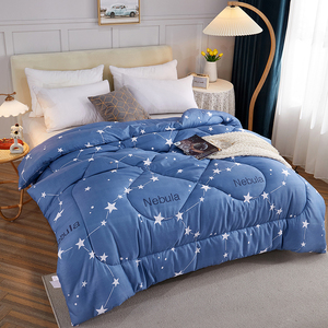 Nhà Máy Trực Tiếp Bán Tùy Chỉnh Giường Đặt Có Thể Đảo Ngược Đôi Bên In Ấn Siêu Mềm 100% Sợi Nhỏ Đá Rửa Sạch Comforter - Product Image 2