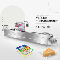 Machine d'emballage thermoformant pour fromage, scelleuse de barquettes à film étirable, machine d'emballage sous atmosphère modifiée (MAP) pour tranches de fromage