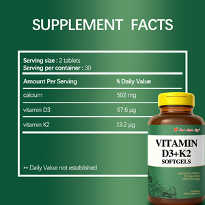 Cápsulas Veganas de <span class=keywords><strong>Vitamina</strong></span> D3 K2 MK7 Flourisher 5000iu para Adultos - Beneficios Antioxidantes <span class=keywords><strong>y</strong></span> para el Brillo de la Piel, 60 Unidades - Product Image 3
