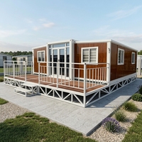 Maison extensible de 20 pieds à faible entretien avec cuisine pour appartement studio