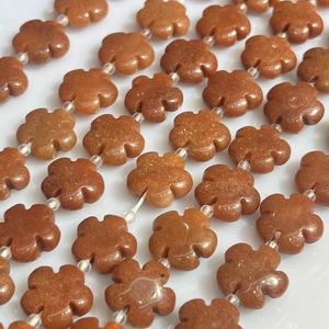 Muchas piedras preciosas <span class=keywords><strong>jaspe</strong></span> 15MM Flor de mayo muchas piedras preciosas flor de ciruelo para pendiente pulsera collar 27 piezas/STR - Product Image 5