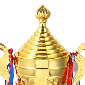 Copa de trofeo de recuerdo promocional de actividades deportivas, trofeo dorado de <span class=keywords><strong>Youtube</strong></span> de múltiples capas, trofeo profesional de artesanías de Metal para deportes - Product Image 3