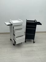 Chariot de rangement professionnel en métal pour salon de beauté, 4 tiroirs, rails silencieux, chariot utilitaire pour clinique de soins de la peau, hôpital
