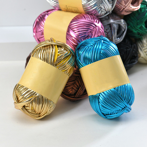 T-Shirt Garen Metallic Voor Het Haken Van Handgemaakte Tassen 100% Polyester Garen Voor Geweven Draagtassen - Product Image 3