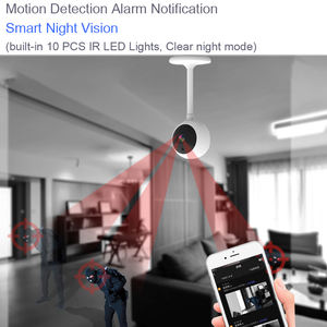 Câmera mini sem fio <span class=keywords><strong>ip</strong></span> full hd, câmera inteligente com alarme de detecção de movimento e wifi 1080p - Product Image 6