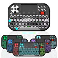 Keyboard Mini Nirkabel M2 2.4G BT OEM ODM dengan Touchpad, Air Mouse, Remote Control, dan Lampu Latar untuk Smart TV Box PC