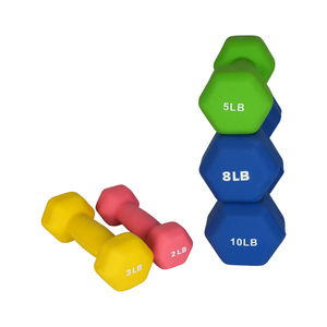 Haltères hexagonaux 1 <span class=keywords><strong>kg</strong></span> 2 <span class=keywords><strong>kg</strong></span> <span class=keywords><strong>5</strong></span> <span class=keywords><strong>kg</strong></span> Haltère en néoprène <span class=keywords><strong>5</strong></span> lb Forme d'os Hexagonale Musculation Gym Fitness Haltère - Product Image 4