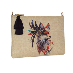 Nouvelle pochette personnalisée de créateur Sac pochette cosmétique en jute naturelle Rangement maquillage Sac à main en toile de jute écologique pour femmes - Product Image 5