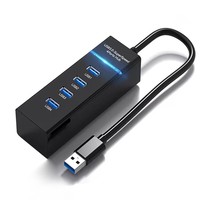 Hub USB 3.0 de haute qualité à 4 ports, 5 Gbps, adaptateur répartiteur USB 2.0, station d'accueil pour ordinateur portable à super vitesse