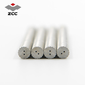 Tungsten ZCC Tungsten Carbide Cổ Rất Nhiều Xi Măng Carbide Rods Carbide Tungsten Với 2 Xoắn Ốc Lỗ 30 Helix - Product Image 1