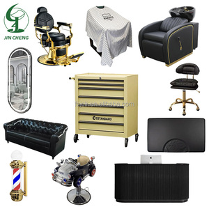 Equipo de Barbería Jincheng, Muebles de Salón de Peluquería, <span class=keywords><strong>Espejo</strong></span>, Estación de Lavado, Silla de Barbería, Silla de Barbería <span class=keywords><strong>Antigua</strong></span>. - Product Image 5
