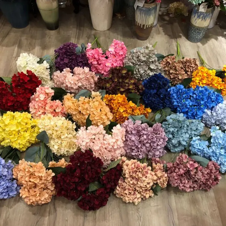 IFG hohe qualität hochzeit bouquet hortensien künstliche blume