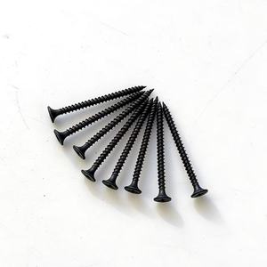 Vis à cloison sèche en phosphate noir à filetage fin, 150 pièces, vis galvanisées pour plaques de plâtre, vis pour aggloméré et bois - Product Image 2