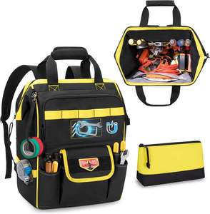 Upgraded Thickened Electrician's <b>Tool</b> <b>Bag</b> Portable Adjustable Shoulder Strap Tactical Waterproof 12-Liter Capacity - Product Image 1