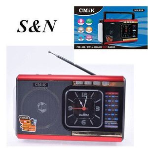 Radio portable CMIK MK-928 FM AM SW 4 bandes avec horloge, alarme et haut-parleur - Product Image 2