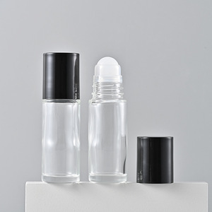 Flacon à bille en verre transparent de 30 ml pour <span class=keywords><strong>huile</strong></span> essentielle de parfum avec bouchon en plastique et bille en verre - Product Image 2