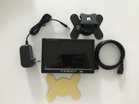 Monitor input AV portabel 7 inci, Monitor Mini layar HD 1080P VGA 1024x600 VGA/AV untuk Raspberry Pi/Laptop/kamera keamanan/CCTV