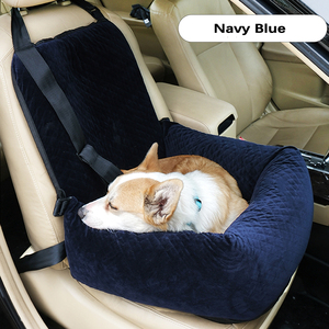 Reise-Autositz für mittelgroße bis große Hunde, erhöhtes Hundebett aus Baumwolle, Schalensitz mit festem Muster für Tierbesitzer - Product Image 2
