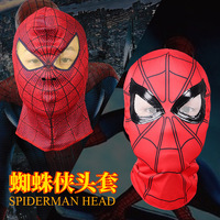 Gorro Infantil de Spider-Man con Estampado por Transferencia Térmica en Poliéster/ Gorro de Personaje de Película, Accesorio de Disfraz de Verano 25x22cm