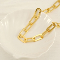 Bracelet à chaîne à fermoir tendance - Acier inoxydable - Bijoux tendance pour la Saint-Valentin et la fête des mères