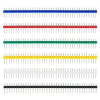 Connecteur à 40 broches mâle, pas de 2,54 mm, bande de connecteurs à 40 broches, simple rangée, vert, pour carte de circuit imprimé
