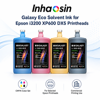 Tinta Eco Solvente Compatible con Galaxy para Cabezales de Impresión DX5 DX7 XP600 I3200, Impresión Digital CMYK, Proveedor Mayorista de Formato Grande