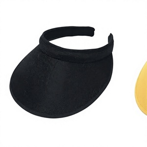 Gorra con Visera Ajustable, Negra y Amarilla, de Malla Transpirable, Unisex, para Exteriores, Verano, Adultos, con Visera Plana, Protección Solar - Product Image 1