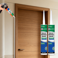 GUFENG Mastic acrylique direct pour fissures de béton, scellant acrylique pour vitres et cadres de portes et fenêtres