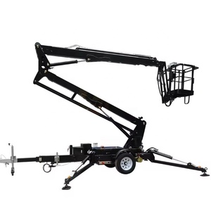 Luck Diesel <strong>Engine</strong> Electric Trailer Bucket <strong>Lift</strong> 200kg 12-24m Towable Wireless Telescopic Boom - Product Image 3