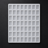 Moule en silicone pour la production de bonbons gélifiés Bold Platinum Supplement, 56 cavités, pour tablettes de bonbons à briser, grande plaque demi-format