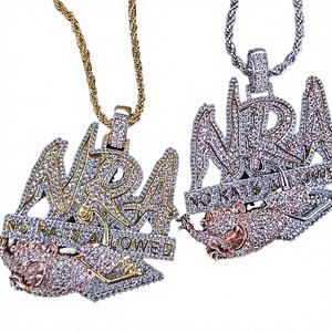 Nouveau design – Breloques hip-hop pour femme en argent sterling 925 véritable plaqué or avec moissanite VVS, forme médaille, bijoux fins personnalisés - Product Image 4