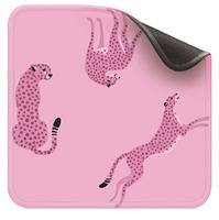 Tapis de Mahjong Américain Halloween Antidérapant en Diatomite Motif Léopard, Luxe Moderne, Vente Chaude, Idéal pour Cadeaux et Jeux
