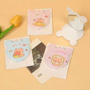 Portable Handheld <b>Mirror</b> Mini Round <b>Square</b> Creative Makeup <b>Mirror</b> Random Color Aluminum Frame Silver Lens Personal Gift - Product Image 3