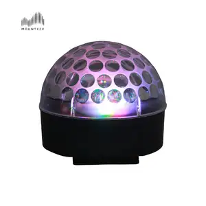 Lampu panggung kristal 20w, lampu bohlam strobo LED Super kristal, lampu pesta dansa disko Multi Warna berubah