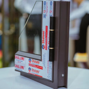 Profilé d'extrusion en aluminium revêtu de PVDF série Shalumi 6000, découpe/soudure pour la construction de cadres de portes et fenêtres, vente en gros - Product Image 1