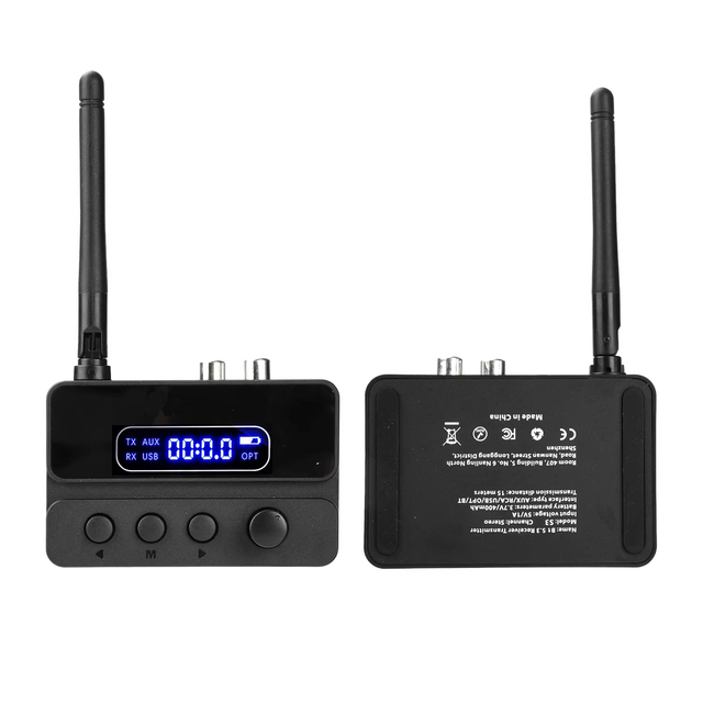 DC5V Blue-tooth 5.3 Receiver and Transmitter Two-in-one Transmitter High-fidelity Audio Transmission Transceiver Audio Adapter