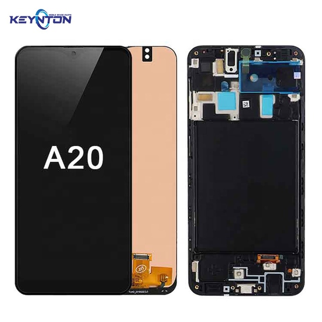 Cell Phone Lcd Touch Screen for samsung galaxy A20 Lcd Replacement With Frame galaxy A205 Touch Lcd Screen Digitizer for samsung