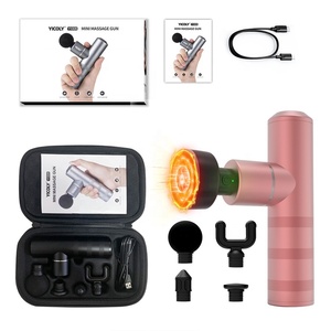 YICOLY Pistola <span class=keywords><strong>de</strong></span> Masaje Tipo C, 5 Cabezales, 4 Velocidades, 350g, 3000 RPM, Portátil, Mini, con <span class=keywords><strong>Calor</strong></span>, Venta Caliente en <span class=keywords><strong>Amazon</strong></span>, Fabricante <span class=keywords><strong>de</strong></span> <span class=keywords><strong>Pistolas</strong></span> <span class=keywords><strong>de</strong></span> Masaje - Product Image 3