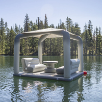 Tables gonflables flottantes, station de relaxation en plein air, radeau gonflable pour parc aquatique et lac
