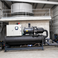 Refroidisseur de fluides industriels de type à vis, refroidisseur à eau avec compresseur et pompe pour équipements de réfrigération et d'échange de chaleur