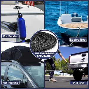 <span class=keywords><strong>Corde</strong></span> de remorquage en polyester à double tressage, cordes <span class=keywords><strong>d</strong></span>'amarrage, lignes <span class=keywords><strong>d</strong></span>'accostage, accessoires de quincaillerie marine pour yachts, marinas et usage commercial - Product Image 6