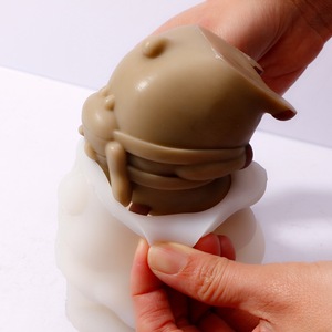 Turtle Honey Series Silicone Mold For DIY Cake Candle Plaster Crafting 3D Cartoon Shape Molds Transparent White - Product Image 4