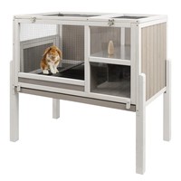 Hochwertiger Luxus-Käfig für Meerschweinchen und Kaninchen mit Anpassbarem Logo, Holz-Hamsterkäfig im Box-Design