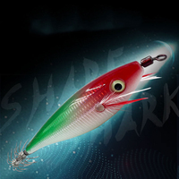 Leurre Artificiel Rigide Lumineux 105mm pour Pêche en Mer, 10 Couleurs, Matériau Métal et Plastique, Leurre Egi, Leurre Calamar pour Calamar et Pieuvre