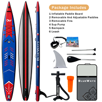 Planche de paddle gonflable de course, nouvelle conception OEM, fabriquée en Chine, pour hommes, lacs et rivières