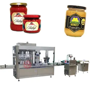 Automatic Servo Piston Pump Tomato Sauce Chili Sauce Filling And Capping Machine Line