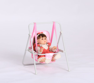 Factory Direct Pretend Play Toy Metal Frame with Soft Fabric <strong>Doll</strong> <strong>Swing</strong> for Kids High Quality <strong>Doll</strong> Accessories - Product Image 3